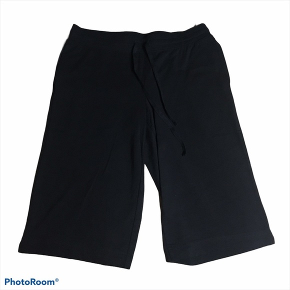 Karen Scott Sport Black Cotton Skimmer Shorts XS Extra Small - Picture 2 of 9